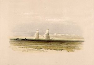 Les Colosses de Memnon, de "Égypte et Nubie", Vol.1 - David Roberts