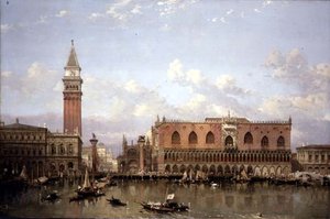 Le Palais des Doges, Venise, depuis le Bacino di San Marco