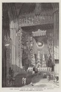 Le grand autel de la cathédrale de Séville - David Roberts