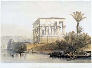 Le Temple Hypaethral à Philae, appelé le Lit de Pharaon - dans « La Terre Sainte », Londres 1849 - David Roberts