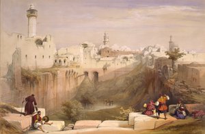 La piscine de Bethesda, Jérusalem - David Roberts