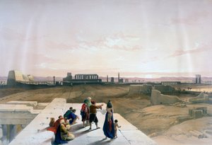 Les ruines de Karnak depuis l