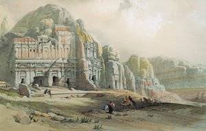 Vue des ruines de Petra, Jordanie
