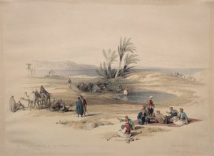 Puits de Moïse, désert de Tyh, 1839 - David Roberts
