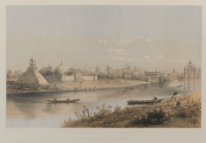 Vue fluviale des bâtiments