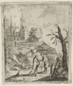 Paysage avec une diseuse de bonne aventure - David Teniers (II)