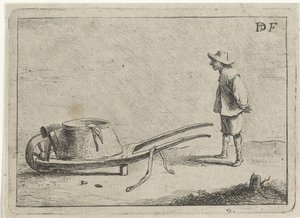 Homme avec une brouette - David Teniers (II)