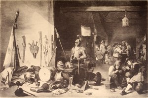 Salle de garde - David Teniers the Younger