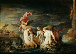 Héros et Léandre: Léandre trouvé par les Néréides, copie d