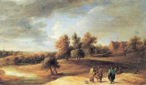 Paysage avec les gitans