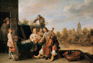 Autoportrait avec famille - David Teniers the Younger