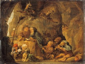 La Tentation de Saint Antoine, c. 1650 - David Teniers the Younger