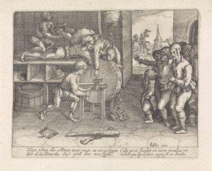 Le trompeur puni en aiguisant le nez et les oreilles - David Vinckboons (I) (possibly)