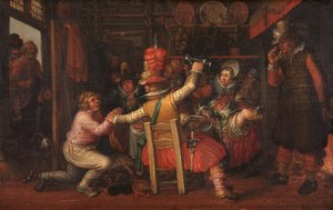 Le chagrin du paysan - David Vinckboons (I) (workshop of)