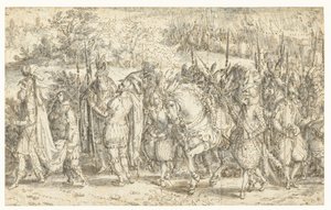 Quintus Fabius Maximus rencontrant son fils à pied - David Vinckboons (I)