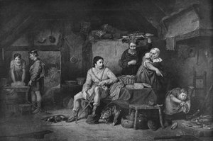 Le roi Alfred dans le cottage de Neatherd, 1806, 1912