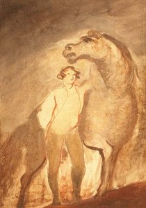 Homme et cheval - David Wilkie
