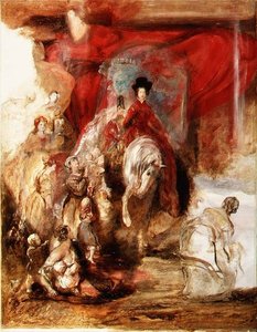 La reine Victoria à cheval