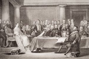 Premier Conseil de la Reine Victoria, Palais de Kensington, 21 juin 1837, de 