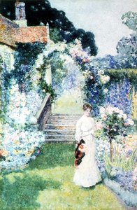 Soigner les roses dans un jardin du Cheshire