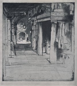 Calle Della Donna, vers 1900 - David Young Cameron