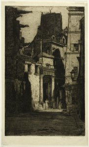 Saint Gervais, Rue des Barres, planche quatre de la série Paris - David Young Cameron