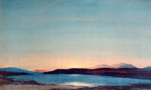 Coucher de soleil, Loch Rannoch - David Young Cameron
