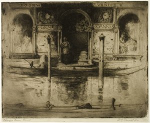 La porte du palais, planche 22 de la série italienne du Nord