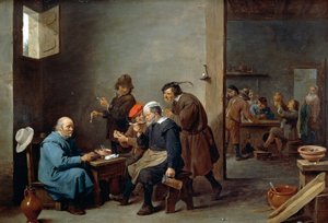 Homme au chapeau blanc - David Teniers the Younger
