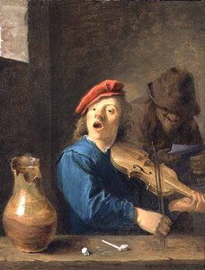 Le violoniste - David Teniers the Younger