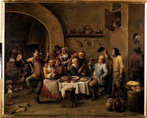 Le roi boit - David Teniers the Younger