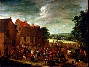 Célébrations villageoises - David Teniers the Younger
