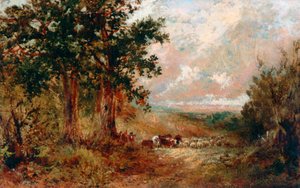 Un chemin du Warwickshire - David the younger Cox
