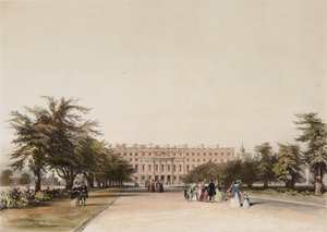 Façade Est et Grand Jardin de la Fontaine - David the younger Cox