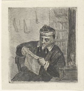 Homme lisant - David van der Kellen