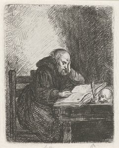 Moine lisant - David van der Kellen