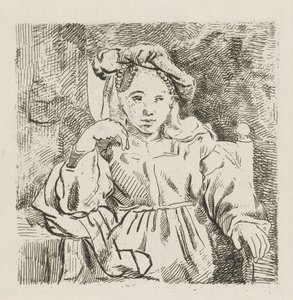 Fille assise - David van der Kellen