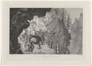Passage dans les rochers