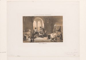 Intérieur carolingien (Karolingische Oudheden; Vertrek en meubelen)