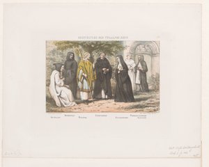 Costumes des clercs au XIIe siècle - David van der Kellen