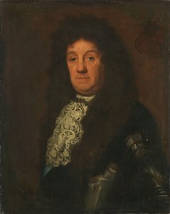 Portrait de Cornelis Tromp (1629-91), vice-amiral de Hollande et de Frise occidentale - David van der Plas