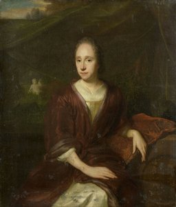 Portrait de Margaretha Nelis (1652-1705), deuxième épouse de Casparus Commelin - David van der Plas