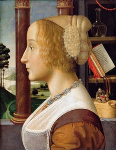 Portrait de profil de jeune femme - Davide Ghirlandaio