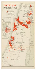 Carte de la Palestine - Davis Trietsch