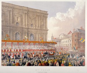 Procession royale passant devant l