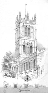 Sainte Marie, Melton-Mowbray. Leicestershire, vers 1850s