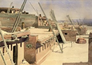 Rue du Pueblo de Zuni, Nouveau Mexique