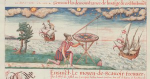 Illustration des premières œuvres de Jacques de Vaulx, pilote en la marine, 1583 - De Vaulx