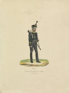 Chasseur en grande tenue, 1820-1825 - De la Cour