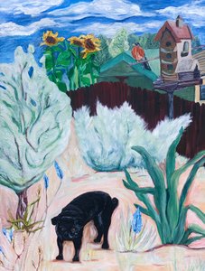 Carlin de basse-cour, 2016 (acrylique sur toile)